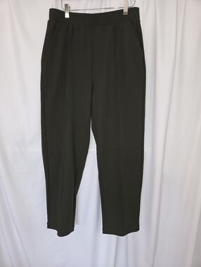 LOFT Olive Dark Green Ankle Front Pleat Pants Size M
